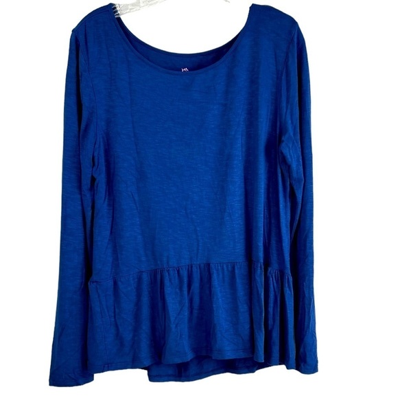 Southern Tide Blue Long Sleeve Stretch Nautical Ruffle Preppy Shirt SZ M - Picture 3 of 10